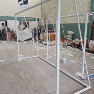 2 X ARCOS 3 X 2 CAÑO 2 PULGADAS REFORZADO + RED + PELOTA REGALO