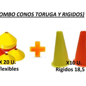 COMBO CONOS 20 TORTUGA + 10 RIGIDOS.