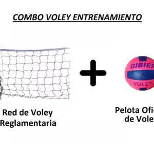 COMBO VOLEY, RED ENTRENAMIENTO 9X1 + PELOTA PESO OFICIAL.